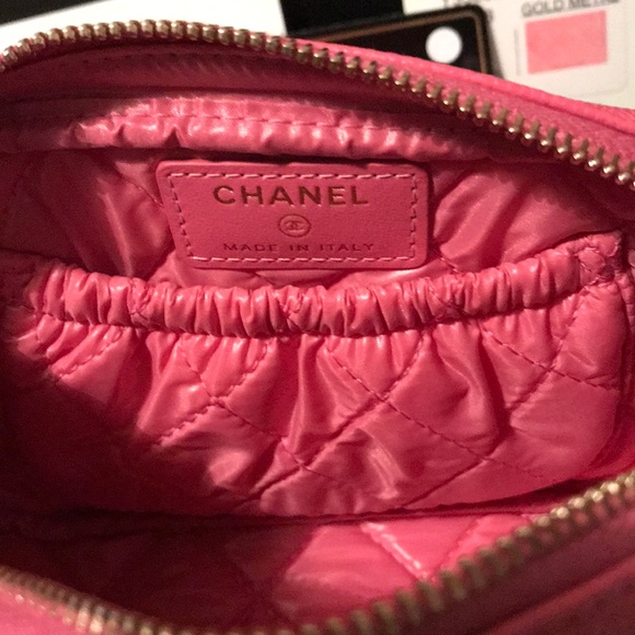 NFS 💯Authentic CHANEL Pink O case Cosmetic Bag - Picture 4 of 4